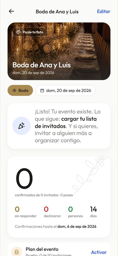 Ya tienes tu panel