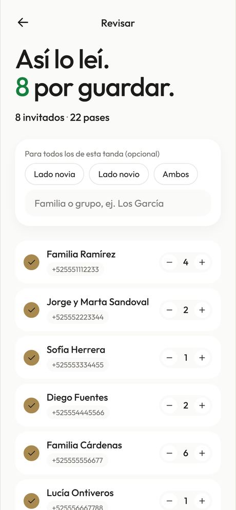 Revisa antes de guardar