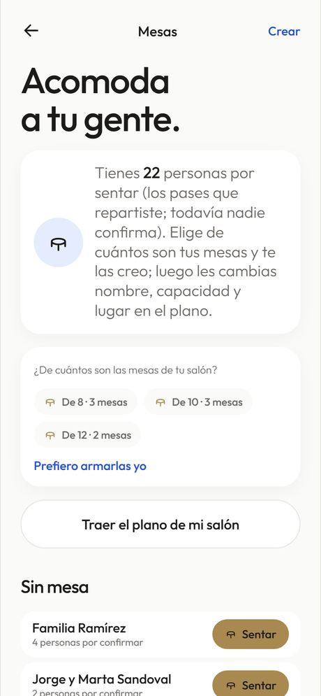 Empiezas con el lienzo vacío