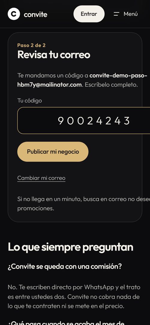 Escribes el código